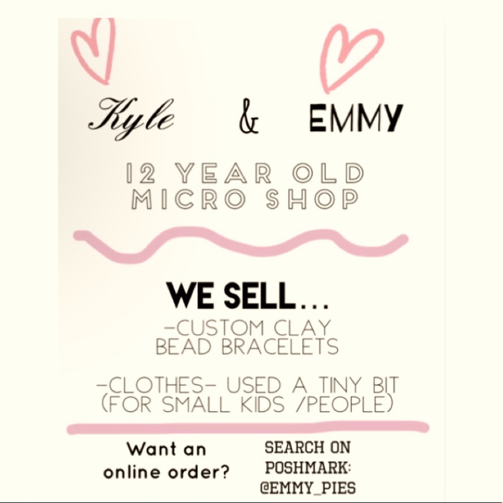 A little thing to show about us! You can order a custom bracelet, and clothes!🤍